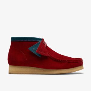 Wallabee Boot Dark Red Suede
