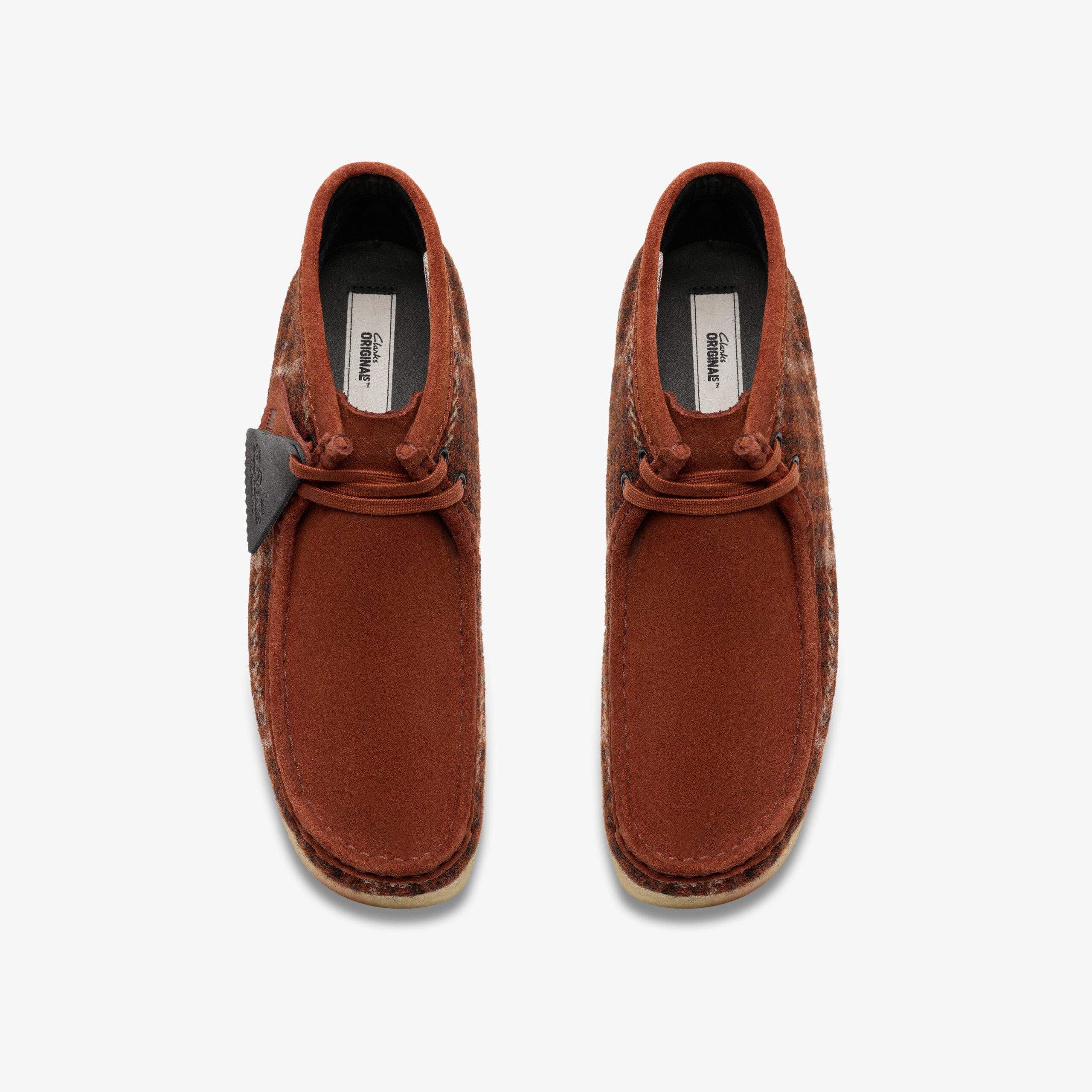 Wallabee Boot Rust Tweed Combination - Image 7