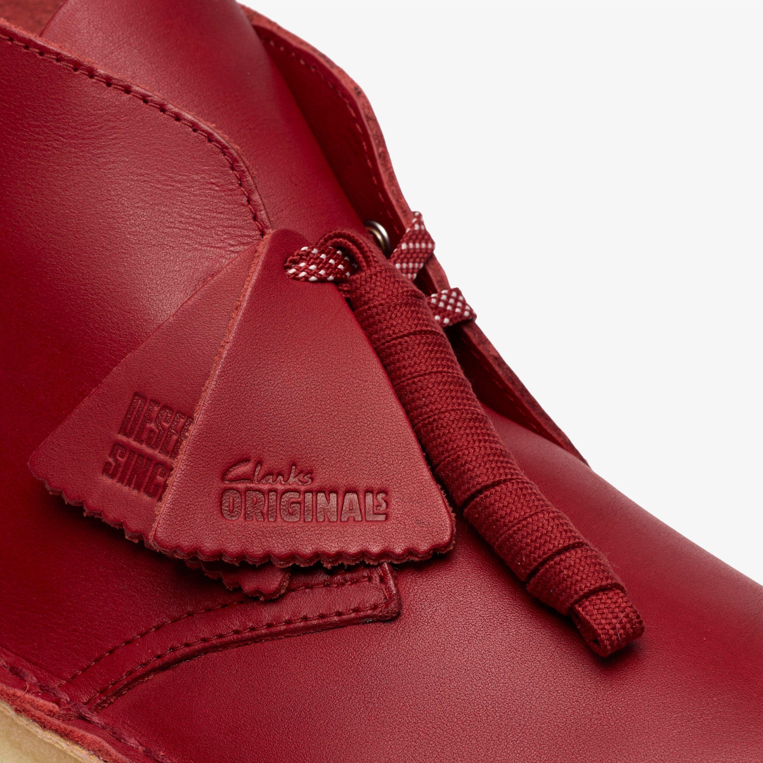 Desert Boot Dark Red Leather - Image 8