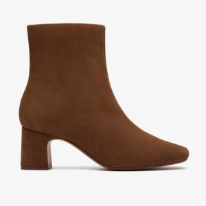 Fernie Zip Walnut Suede