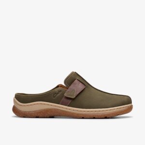 Orlene Clog Olive Combination Nubuck