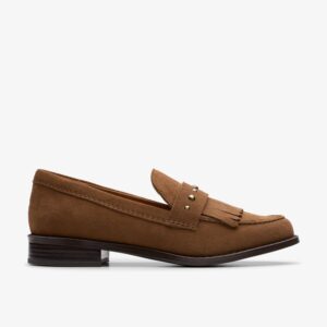Hana Loafer Walnut Suede