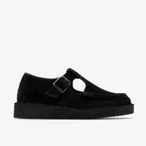 Nomad T Bar Black Suede