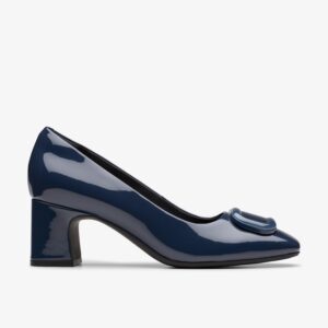 Fernie Trim Navy Patent