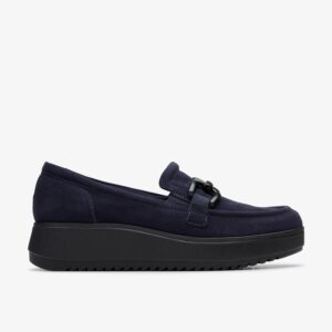 Zylah Top Navy Suede