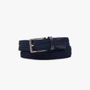 Braided Fabric Web Belt Navy