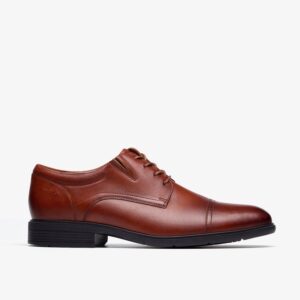 Steadwell Cap Dark Tan Leather