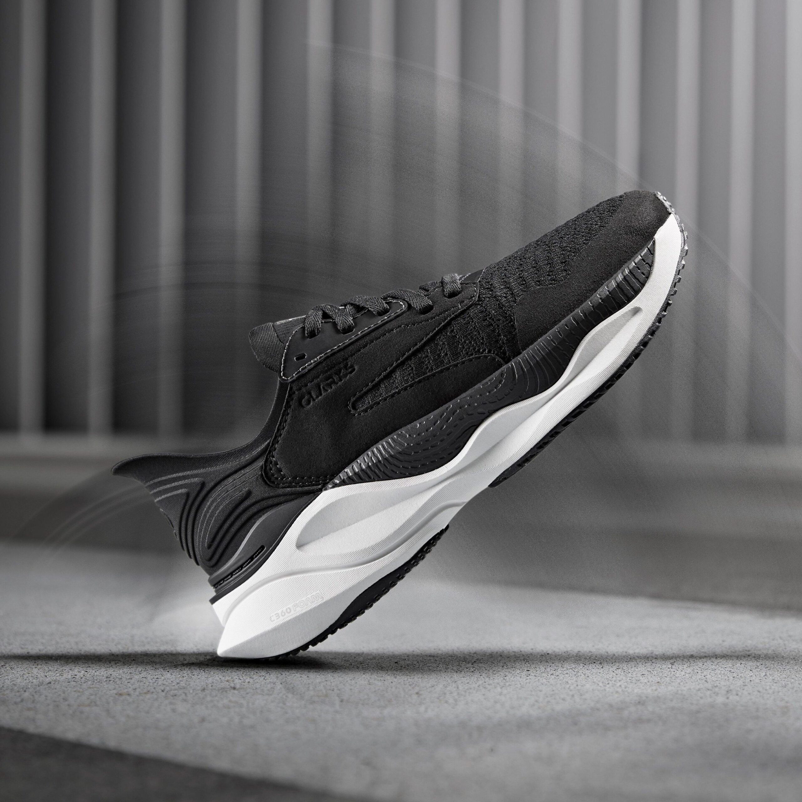 Clarks Pace Black/White - Image 7