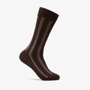 Vertical Zigzag Crew Brown