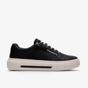Hollyrose Zip Black Leather