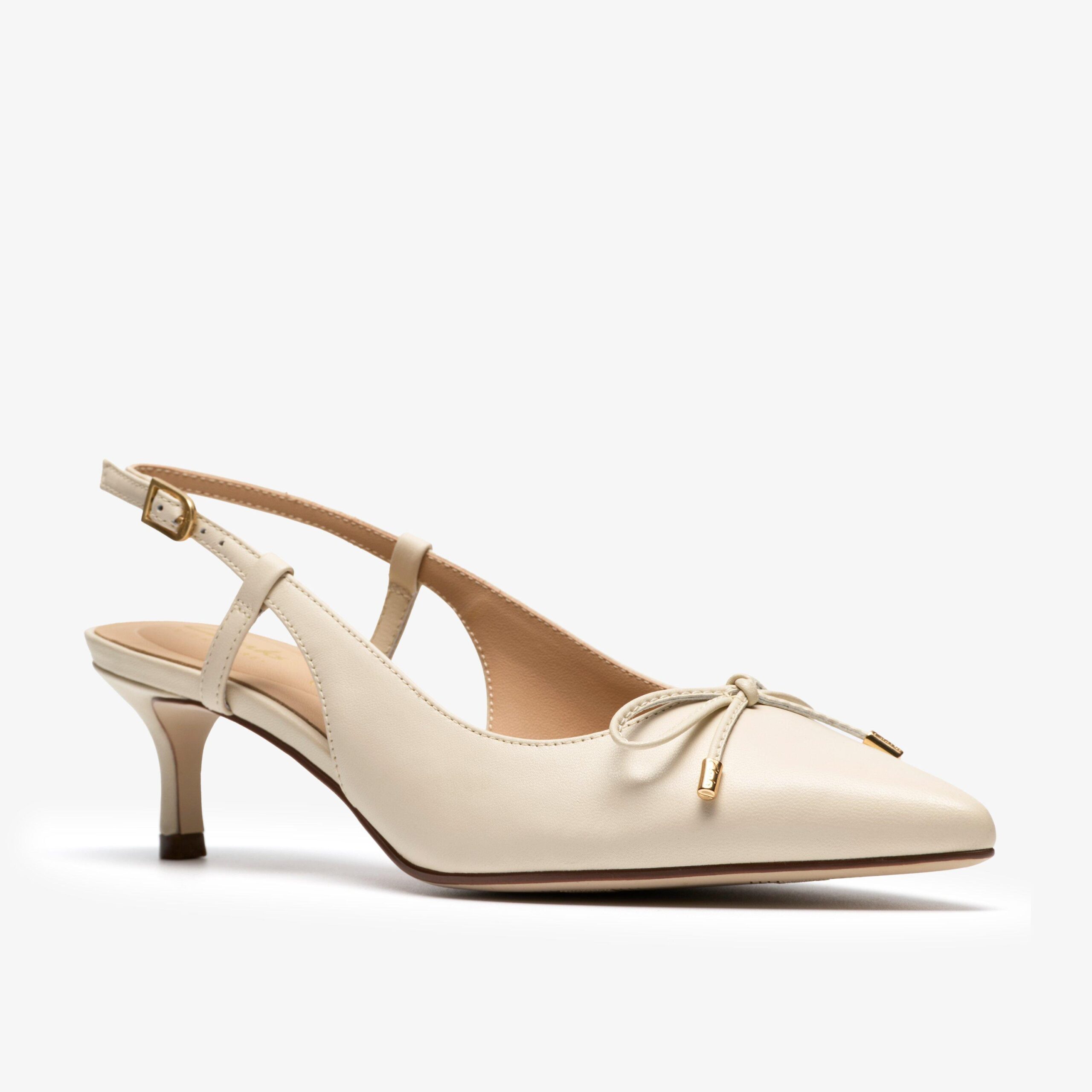 Zarey Bow Cream Leather - Image 4