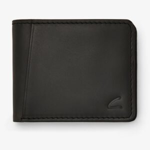 Buff Waxy Passport Wallet Black