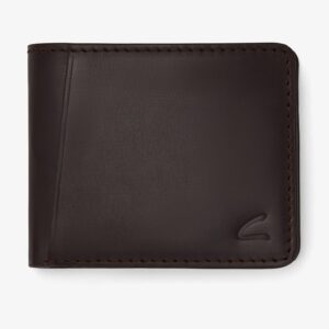 Buff Waxy Passport Wallet Brown