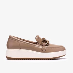 Zylah May Taupe Leather
