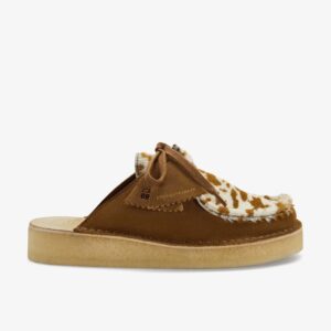 Anthropologie x Desert Nomad Mule Brown Cow Print
