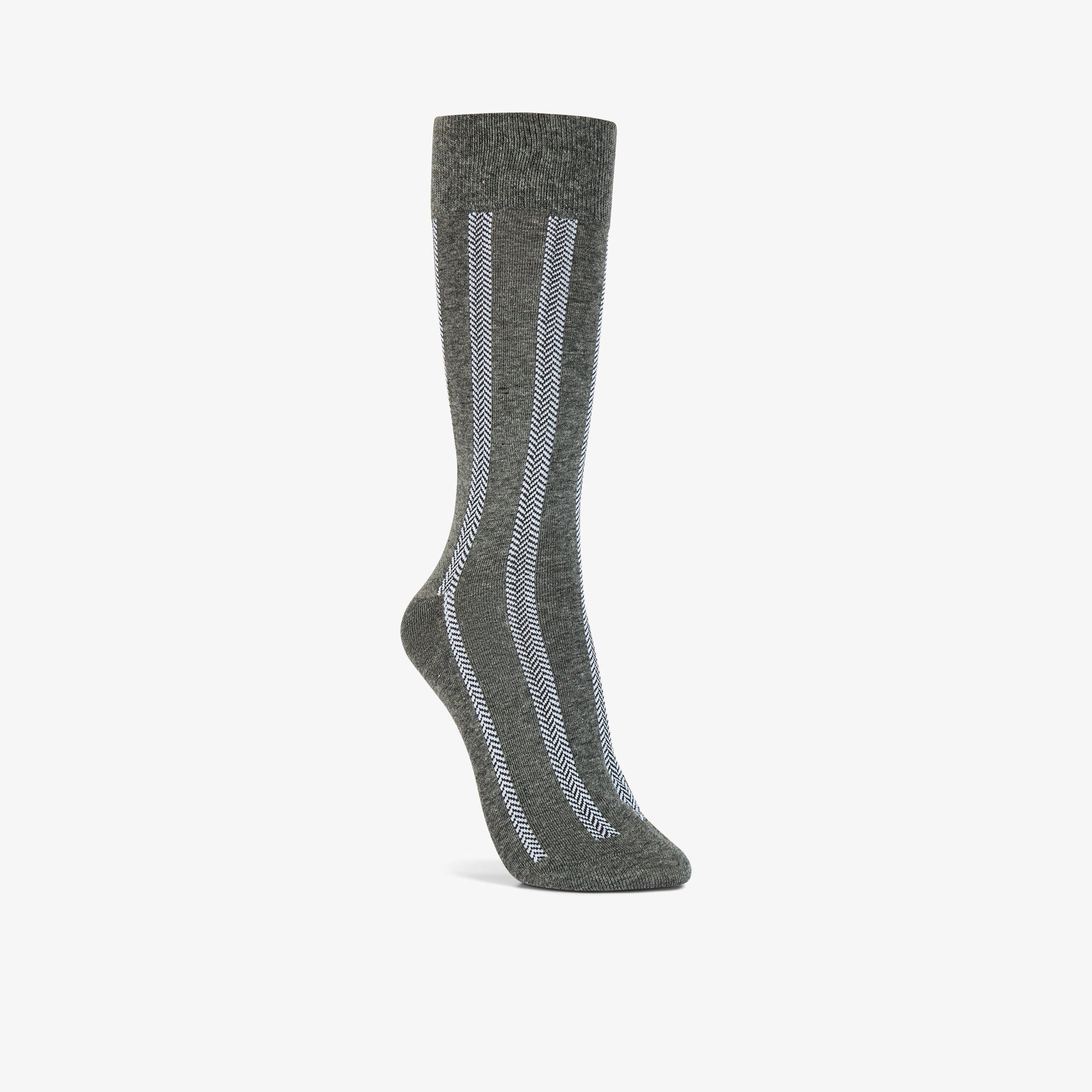 Vertical Zigzag Crew Charcoal